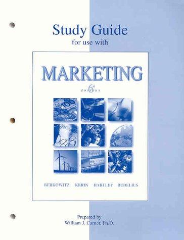 Book Study Guide to accompany Marketing free