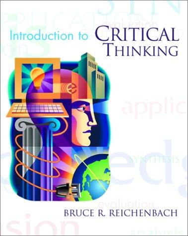 Book An Introduction to Critical Thinking free