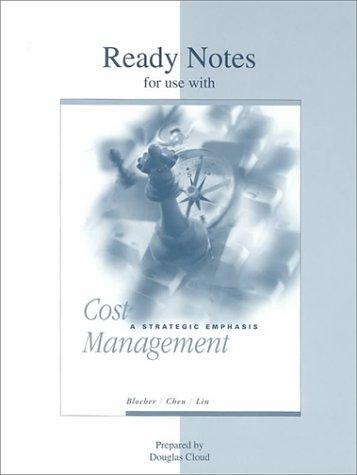 Book Ready Notes for use with Cost Management: A Strategic Emphasis free