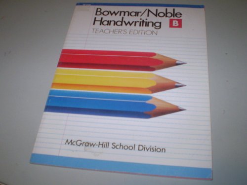 Book Bowmar/noble Handwriting - Teachers Edition free