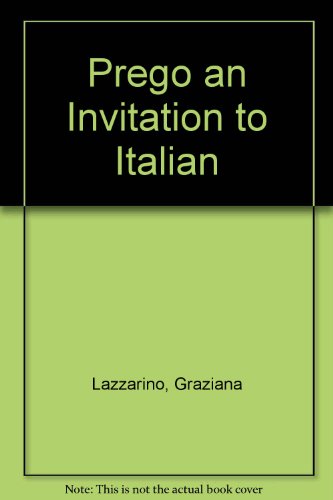 Book Prego! an Invitation to Italian free