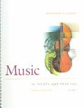 Book Music In Theory And Practice free