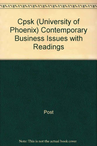 Book Contemporary Business Issues with Readings free