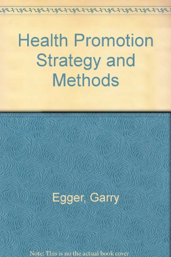 Book Health Promotion Strategies and Methods free