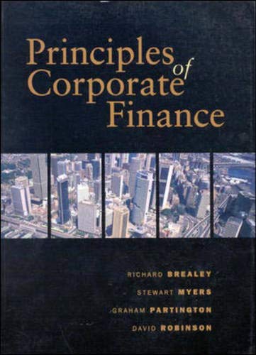 Book Principles of Corporate Finance: Australian Edition free