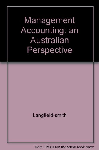 Book Management Accounting: An Australian Perspective free