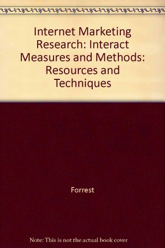 Book Internet Marketing Research: Resources and Techniques free