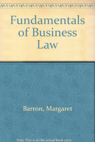 Book Fundamentals Of Business Law free