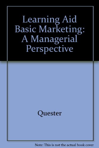 Book Learning Aid Basic Marketing: a Managerial Perspective free