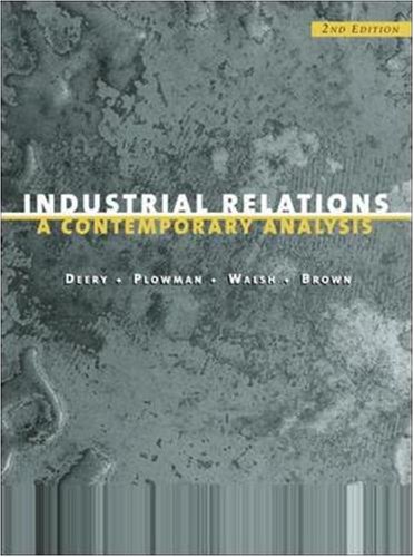 Book Industrial relations: A contemporary analysis free