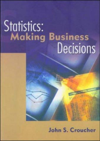 Book Statistics Making Bus Decisions: Making Business Decisions free
