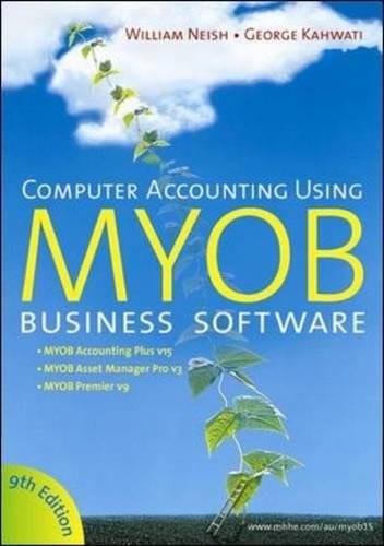 Book Computer Accounting Using MYOB V15 Business Software free