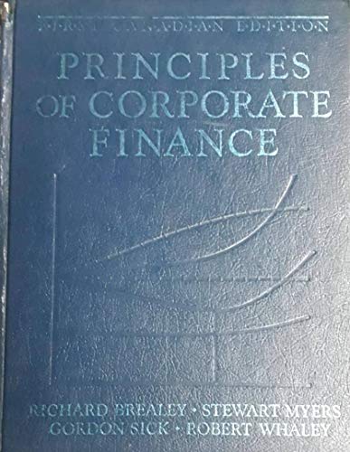 Book Principals of Corporate Finance - First Canadian Edition free