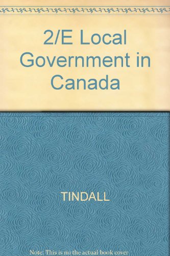 Book Local Government in Canada free