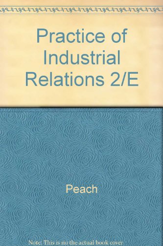 Book The practice of industrial relations free