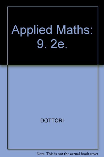 Book Applied Maths: 9. 2e. free