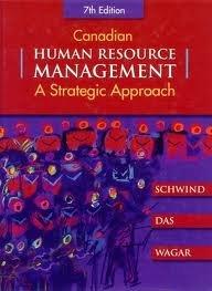 Book Canadian Human Resource Management free