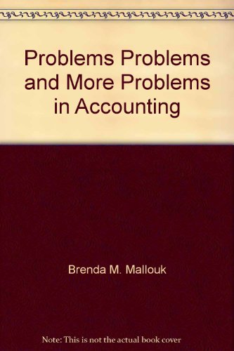 Book Problems, Problems And More Problems In Accounting free