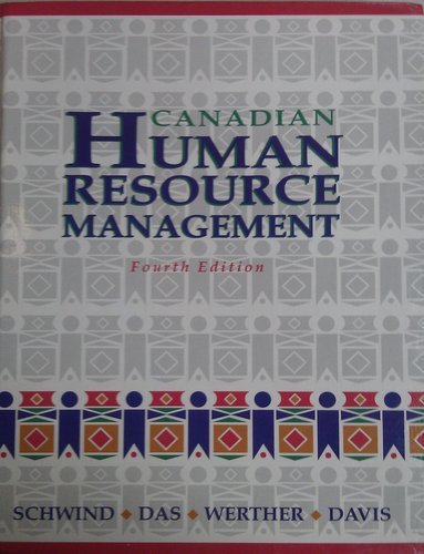 Book Canadian Human Resource Management Fourth Edition free