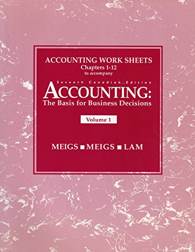Book Accounting Work Sheets Chapters 1-12: To Accompany free