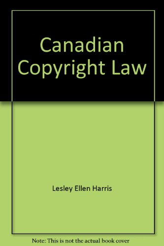 Book Canadian copyright law free