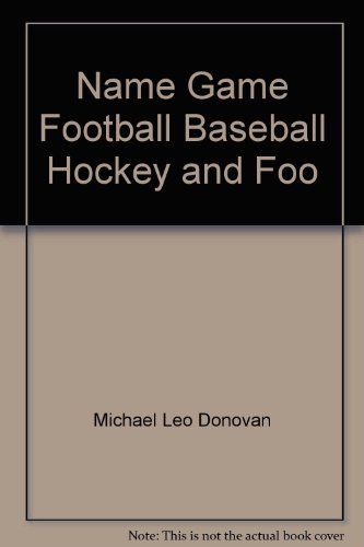 Book Name Game Football Baseball Hockey and Foo free