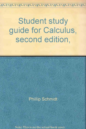 Book Student Study Guide For Calculus, Second Edition, [by] J. Douglas Faires And Barbara T. Faires free