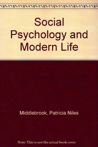 Book Social Psychology And Modern Life free
