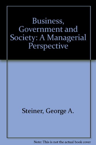 Book Business, Government And Society free