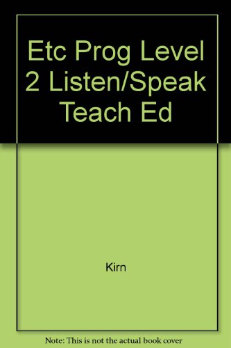 Book Etc Level 2: English In Everyday Life, A Competency Based Listening/speaking Book free