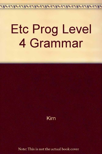 Book The Etc Program Cross-cultural Communication: A Competency-based Grammar/level 4 free