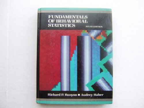 Book Fundamentals Of Behavioral Statistics free
