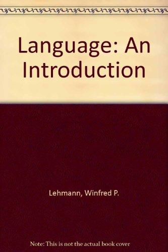 Book Language: An Introduction free