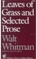 Book Leaves of Grass and Selected Prose free