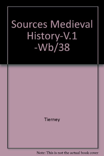 Book Sources Medieval History-V.1 -Wb/38 free