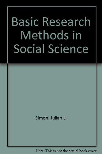 Book Basic Research Methods In Social Science free