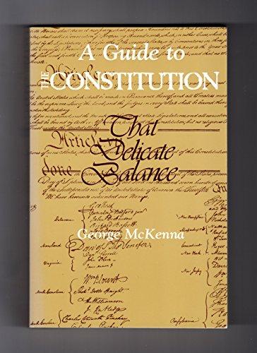 Book A Guide to the Constitution: That Delicate Balance free