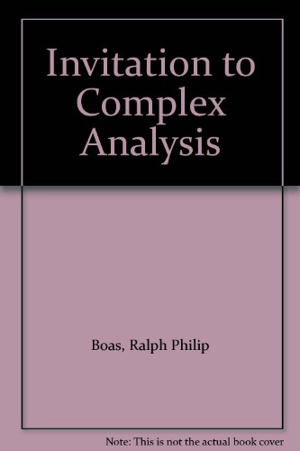 Book Invitation to Complex Analysis free