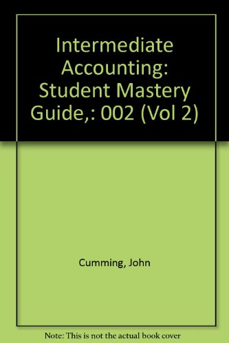 Book Intermediate Accounting: Student Mastery Guide, (vol 2) free