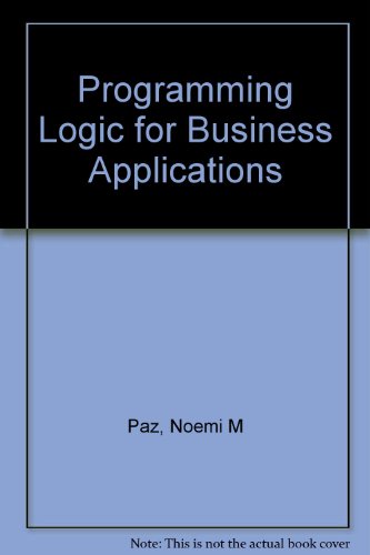 Book Programming Logic For Business Applications free