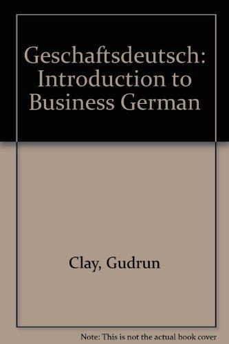 Book Geschaftsdeutsch: An Introduction to Business German (German Edition) free