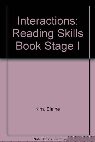 Book Interactions 1 A Reading Skills Book (Interactions I) free