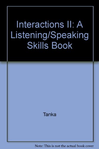 Book Interactions II: A Listening/Speaking Skills Book free