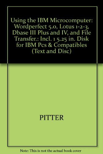 Book Using The Ibm Microcomputer (text And Disc) free