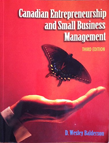 Book Canadian Entrepreneurship & Small Business Management 3/e free