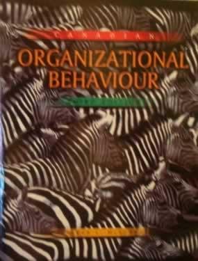 Book CANADIAN ORGANIZATIONAL BEHAVIOUR - 3rd Edition free