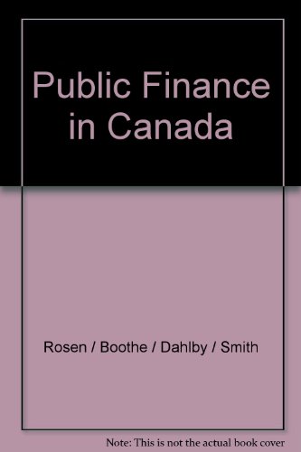Book Public Finance in Canada free
