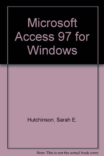 Book Microsoft Access 97 for Windows free