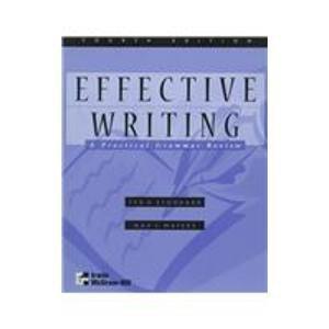 Book Effective Writing: A Practical Grammar Review free