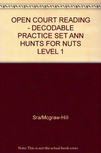 Book Ann Hunts For Nuts: Decodable Practice Set Level 1 (open Court Reading) free